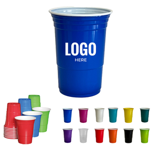 16oz <span class=keywords><strong>Non</strong></span>-<span class=keywords><strong>jetable</strong></span> Double Couche Fête Deux Couleurs En <span class=keywords><strong>Plastique</strong></span> Double Solo Fête De Mariage Gobelets - Product Image 2