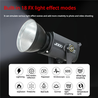 JIXIO 300W COB Lumière d'Éclairage Vidéo Métallique Bicolore Haute Luminosité LED avec Contrôle App/DMX et Détection Faciale pour Studio de Tournage et Cinéma