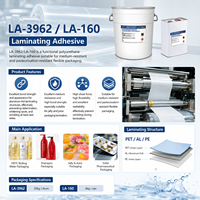 Adhésif de laminage PU LA-3962 pour emballages flexibles, fabricant de films en aluminium pour la lamination