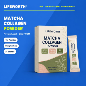 LIFEWORTH - Colágeno en Polvo con Matcha al por Mayor para Mejorar la Concentración y la Energía - Product Image 1
