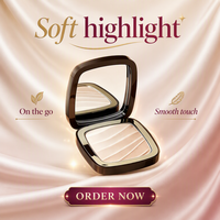 Poudre compacte pressée, waterproof, correctrice, écran solaire, fini mat minéral, avec éponge pour tous types de peau