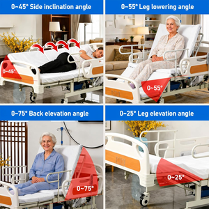 <span class=keywords><strong>Lit</strong></span> d'hôpital manuel multifonctionnel pour personnes âgées et patients paralysés, soins à <span class=keywords><strong>domicile</strong></span>, cadre en acier, <span class=keywords><strong>lit</strong></span> médical en ABS MH-118 - Product Image 4