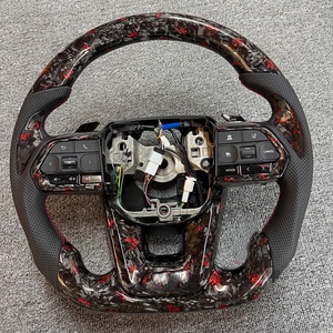 <span class=keywords><strong>Volante</strong></span> de Fibra de Carbono Forjado Rojo Hecho a Mano Personalizado para Toyota Camry L LE XLE SE XSE <span class=keywords><strong>TRD</strong></span> Avalon de 8.ª Generación 2018-2023 - Product Image 4