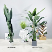 Haute Simulation détaché Strelitzia Reginae voyageur artificiel banane oiseau de paradis plante pour la maison et le jardin