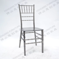 Vente en gros Nouveau style Chaise de salle à manger de mariage grise pour hôtel Event Party
