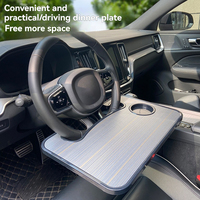 Plateau de bureau portable multifonction personnalisé pour volant de voiture, accessoires intérieurs 00:34 00:35 Image plus grande ajoutée