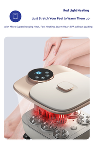 Multifunción portátil pedicura lavabo calentado infrarrojo Shiatsu aire burbuja pie piedra baño masajeador para Spa - Product Image 5