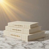 Boîte en forme de livre en gros de haute qualité décoration table basse livre faible quantité décorer livre