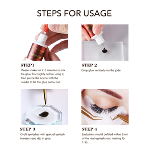 Adhesivo Profesional para Extensiones de Pestañas Veganas de Marca Privada Gollee <span class=keywords><strong>Neicha</strong></span>, <span class=keywords><strong>Pegamento</strong></span> Semipermanente para Pestañas, Se Acepta OEM y ODM - Product Image 3