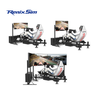 Renixsim F1 4 Actuadores Simulador de Carreras para Parque de Atracciones, Experiencia de Conducción y Juego de Fórmula 1, Cabina de Simulación