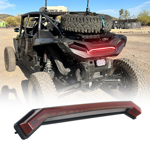 ATV/UTV Parts Accessories Led Center Tail Lights for Polaris RZR 2018-2019 RZR XP TURBO/TURBO S Rear Brake Running Stop Lights