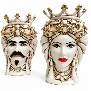<span class=keywords><strong>Vaso</strong></span> in Ceramica a Forma di Testa di <span class=keywords><strong>Moro</strong></span> con Logo Personalizzato, <span class=keywords><strong>Vaso</strong></span> Tradizionale Siciliano all'Ingrosso per Giardino - Product Image 2
