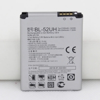 Batterie ISUNOO 2100mah BL-52UH pour LG BL 52UH Spirit H422 D280N D285 D320 D325 DUAL SIM H443 Remplacement interne