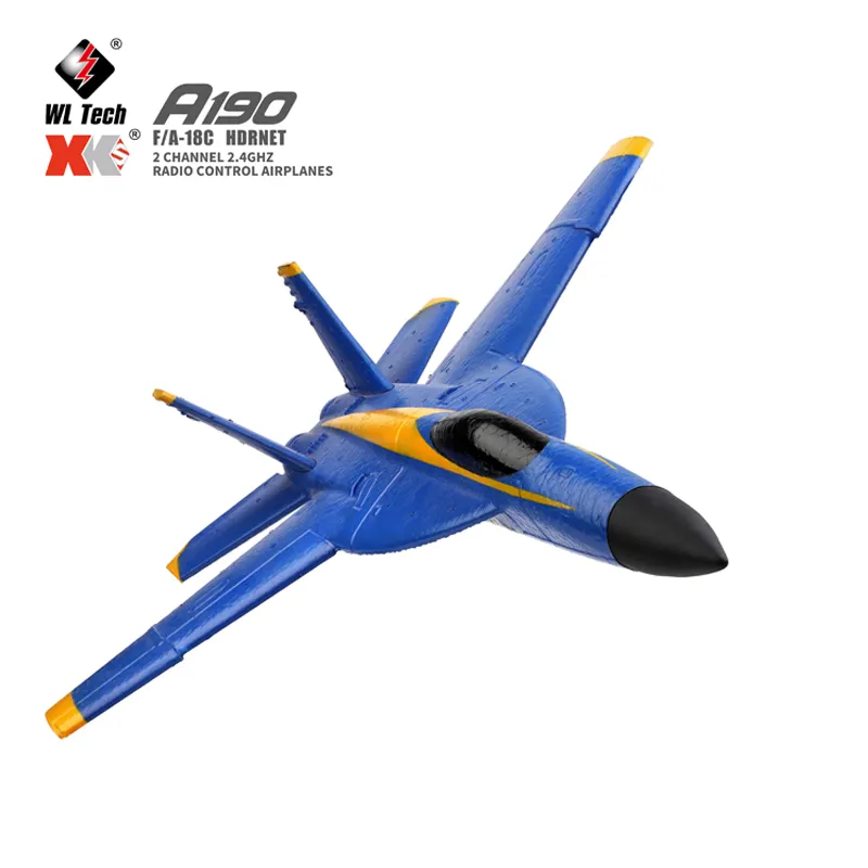 Wltoys XK A190 Electric Rc Airplane F-18 2.4G Radio Control Airplane Fixed Wing Aircraft Foam Drone Remote Control Glider Plane