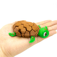 Juguete Articulado de Tortuga Marina Impreso en 3D de Vashine, Juguete Realista para Aliviar el Estrés, Regalo Ecológico de PLA para Niños