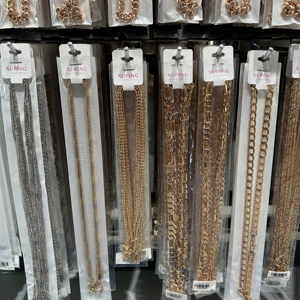 Vòng cổ nam mạ vàng 14K 18K chất liệu đồng, kiểu dáng cá nhân hóa, kiểu dây Cuban Link, bán buôn trang sức XUPING - Product Image 3