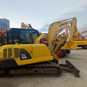 Pelleteuse sur chenilles Komatsu PC56 de 5 tonnes d'occasion de la meilleure qualité, modèle 2022 avec moteur et boîte de vitesses, à bas prix - Product Image 5
