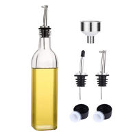 Bouteilles Vides en Verre Marasca Vert Foncé, Carrées, pour Huile d'Olive de Cuisine, 100ml, 250ml, 500ml, 750ml, 1L, en Gros
