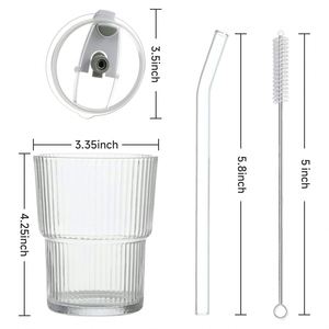 Venta al por Mayor STAR-HOME Vasos Transparentes de Vidrio de Borosilicato de Alta Calidad de 300/560 ml, Ecológicos, Resistentes al Calor, Estilo Europeo - Product Image 4