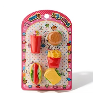Útiles Escolares de Goma con Diseño de Personajes de Comida, Logotipo Personalizado, Papelería Escolar Kawaii para Niños, Borrador de Lápiz Creativo y Bonito - Product Image 4