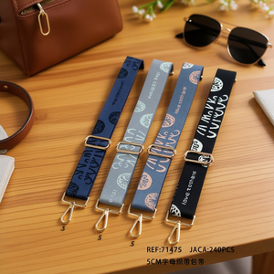 Cinghia per borsa in tessuto con lettere da 5 cm e ganci in metallo per borse e zaini - Product Image 2