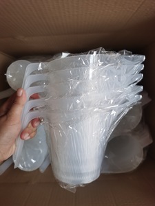 पारदर्शी प्लास्टिक मापने कप बीकर 1 लीटर के लिए संभाल के साथ पाउडर पाक कप पैमाने रसोई - Product Image 6