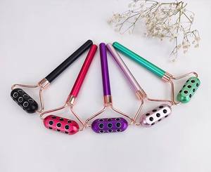 Gesichtsroller-Massagegerät Lifting-Schönheitsstab aus Metall mit Germaniumstein für Gesicht, Körper, Augen, Kinn und Hals zur Straffung und Anti-Aging - Product Image 6