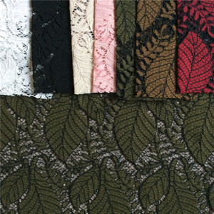 Desain mewah rajutan kabel nilon katun renda kain gaun kain renda untuk pakaian LSML3005 - Product Image 1