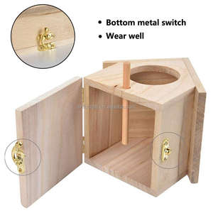 Casa <span class=keywords><strong>de</strong></span> pájaros <span class=keywords><strong>de</strong></span> madera sostenible Atractivo jardín Patio Caja <span class=keywords><strong>de</strong></span> nido decorativa Robins Little Sparrows Otros pájaros Casas <span class=keywords><strong>de</strong></span> mascotas Muebles - Product Image 3