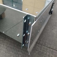 Boîte à outils étanche en tôle galvanisée pour plateau de pick-up extérieur avec rail coulissant métallique verrouillable et tiroirs