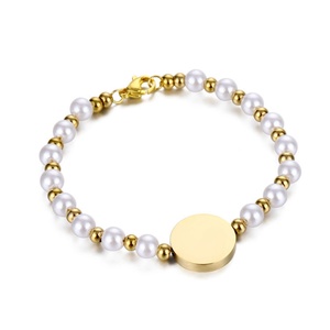 Pulsera de Perlas de Madreperla Personalizada al por Mayor, Accesorios de Joyería para Mujer, Pulsera de Perlas - Product Image 4