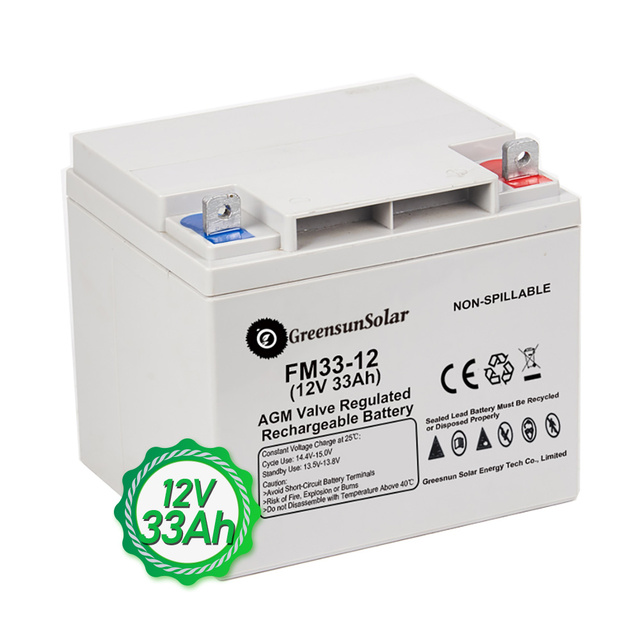 Lead Acid AGM Battery 12V 7AH 12AH 17AH 24AH 28AH 33AH Solar Battery 3 Years Warranty with DC Inverter