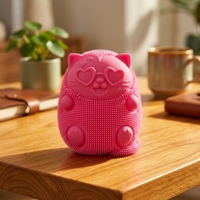 Jouet sensoriel anti-stress en forme de chat mignon à remontée lente, en TPR souple, pour le bureau et la décoration