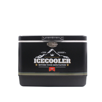 Coffre à glace portable et durable populaire en acier inoxydable en métal 51 litres ensemble de boîte isotherme