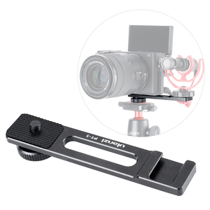 Ulanzi PT-5 Vlogging Microphone <span class=keywords><strong>Montage</strong></span> Stand Extension Bar Plaque avec Froid Chaussures 1/4 ''-20 Trépied Trou pour Sony A6400 Vidéo <span class=keywords><strong>Vlog</strong></span> - Product Image 1