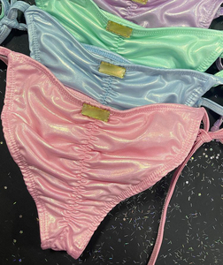 <span class=keywords><strong>Trajes</strong></span> <span class=keywords><strong>de</strong></span> <span class=keywords><strong>Baño</strong></span> Personalizados al por Mayor para Mujer, Conjuntos <span class=keywords><strong>de</strong></span> Bikini Brillantes y Sexys, Traje <span class=keywords><strong>de</strong></span> <span class=keywords><strong>Baño</strong></span> Triangular con Tanga - Product Image 3