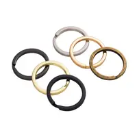 Llavero personalizado de acero inoxidable de 25mm, accesorio de calidad, anillo de Metal dividido, conectores de llavero