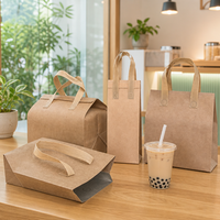 Sac isotherme personnalisé OEM/ODM réutilisable en papier kraft, sac de livraison alimentaire thermique imperméable en aluminium pour la restauration