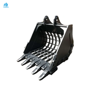 Penawaran Spesial: Sekop Ayak Multifungsi untuk Excavator Mini 1.8-9 Ton, Pemisah Tanah & Kerikil