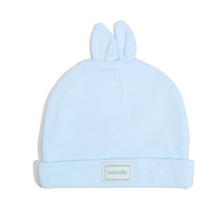 Gorro de Bebé Ecológico Antibacterial de Algodón Suave y Poliéster para Recién Nacidos, Gorro de Punto Encantador con Talla y Logotipo Personalizables