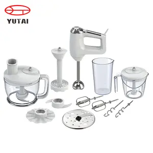 Multi-Use 600W professional Hand mixer Food Processor Mixing Beaker and Whisk Electric Hand mixer