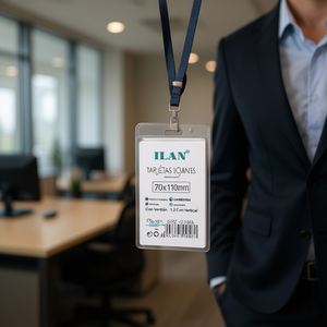 Porta Biglietti da Visita 70x110mm con Cordino 1.2 Cm Verticale - Product Image 3