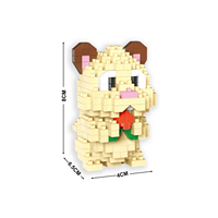 Ensemble de blocs de construction éducatifs en plastique pour enfants, jouets pour animaux de compagnie, oiseaux, perroquets, hamsters, cochonnières, escargots, canards, pandas, micro-nano briques