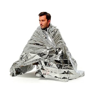 <span class=keywords><strong>Manta</strong></span> Térmica de Emergencia Desechable, Dorada/Plateada, de Doble Cara, Portátil, Gruesa, con Protección Solar para Ayuda en Desastres - Product Image 1