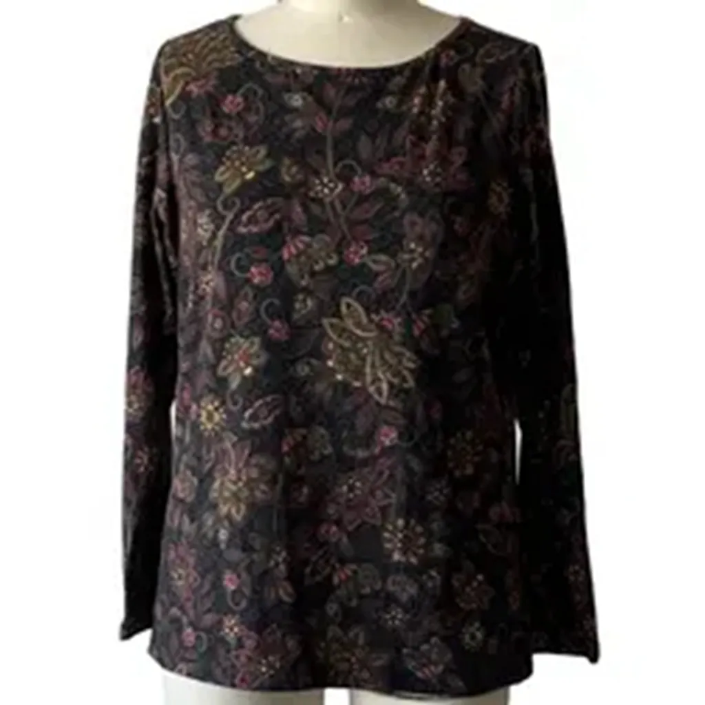 Clothing Aged Custom Print Cheap Long Sleeve T-Shirt With Round Collar For Women