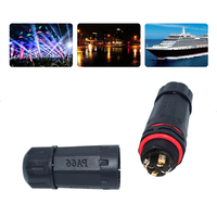 Conector Impermeable M20 IP68 32A 450V de Alta Potencia, Bloque de Terminales de 4 Pines con Fijación por Tornillo para Iluminación LED Exterior