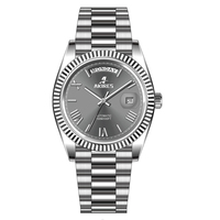 3A Qualité Luxe Automatique 316L Acier Inoxydable Unique Glace-Vert Rayon de Soleil Cadran MIYOTA 8205 Mouvement Automatique 40mm Montre Homme