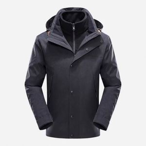 Design 2025 Wholesale Custom Hooded Windbreaker Waterproof Outdoor 3 In1 <b>Jacket</b> With Adjustable Cuffs and Zipper - Product Image 2