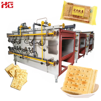 Ligne de production automatique de biscuits Ladyfinger à haute efficacité HG, avec laminoir à pâte et mélangeur en acier inoxydable, 100 kg/h