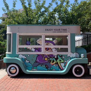 รถขายอาหารเคลื่อนที่ขนาดเล็กรถขายอาหารบาบีคิวเคบับรถบรรทุกขายอาหารมีอุปกรณ์ครบครัน - Product Image 3